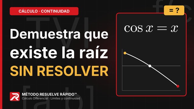 Inicio del video: Probar que una ecuación tiene una raíz en un intervalo